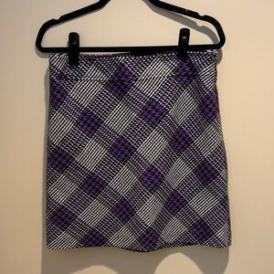 Lift | Plaid Purple and Black Women's Skirt